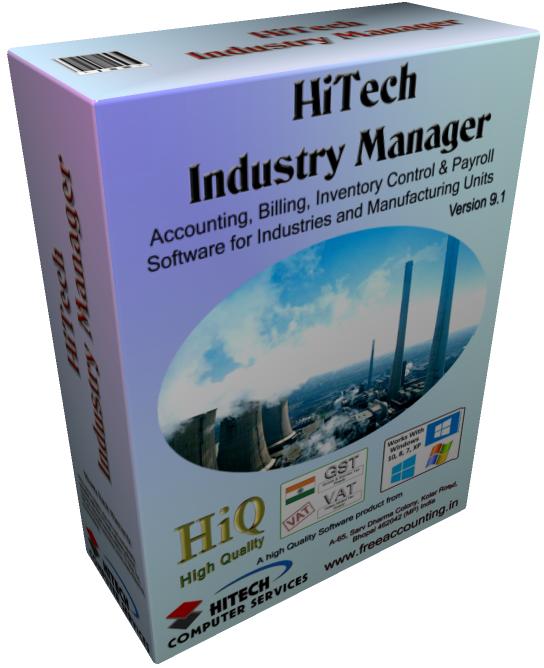 Industry accounting software , manufacturing accounting software, trades and industry, management software industry, ERP Consultants, Online Accounting and Inventory Control Software, Industry Software, Accounts software for many user segments in trade, business, industry, customized software, e-commerce websites and web based accounting, inventory control applications for Hotels, Hospitals etc
