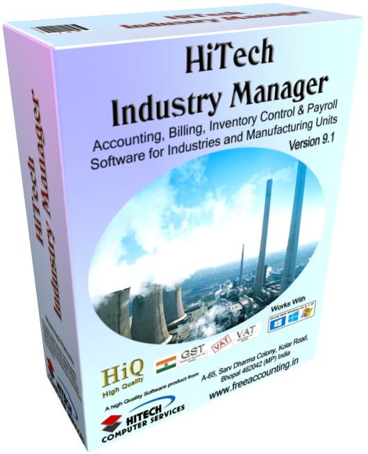 Manufacturing accounting software , computer software industry, manufacturing, hospitality industry software, Industry Software in India, Accounting Software, Cost Accounting Software, Financial Accounting Software, Industry Software, Industry Analysis, Tools & Reports, Payroll, Point of Sale, Fixed Asset. Accounting Research, Property Mgt. VAT Software with invoicing and CRM